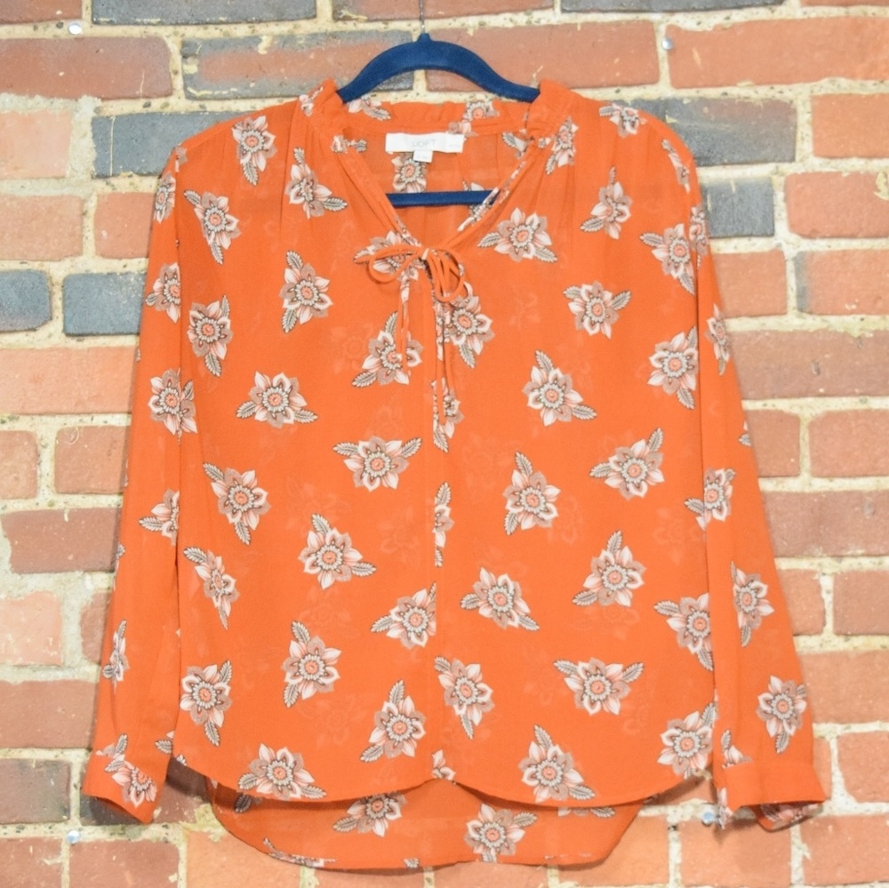 Blood Orange LOFT Blouse